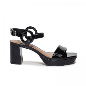 Black Bernardo Candace Women Platform Sandals | BUO3747XJ