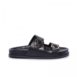 Black Bernardo Evie Women Slide Sandals | BVS4599RV