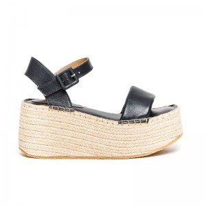 Black Bernardo Mallorca Espadrille Women Platform Sandals | VTV1067IO