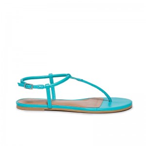 Blue Bernardo Haven Thong Women Flat Sandals | GQR7285WX