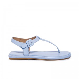 Blue Bernardo Tucson T-Strap Women Flat Sandals | PDO1532CD