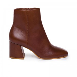 Chocolate Bernardo Nola Women Ankle Boots | DYX3046RZ