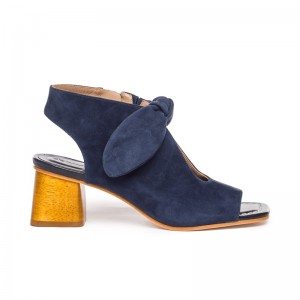 Navy Bernardo Lizzie Women Booties | ZIM9640CL