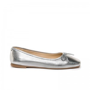 Silver Bernardo Gwynn Women Ballet Flats | KDD5168GE