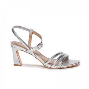 Silver Bernardo Noor Women Heels Sandals | PPR7650ER