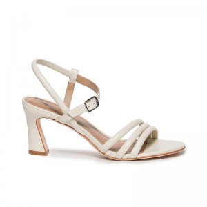 White Bernardo Noor Women Heels Sandals | ARE4957RB