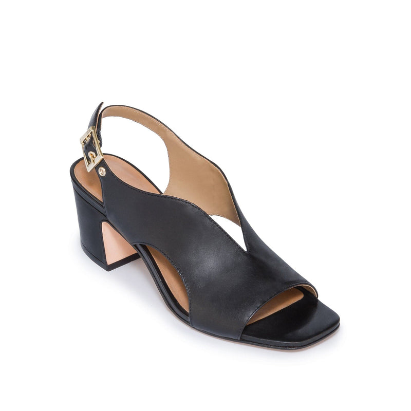 Black Bernardo Bedford Mid Women Heels Sandals | WIZ7545RW