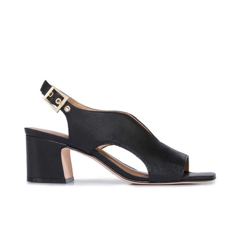 Black Bernardo Bedford Mid Women Heels Sandals | WIZ7545RW