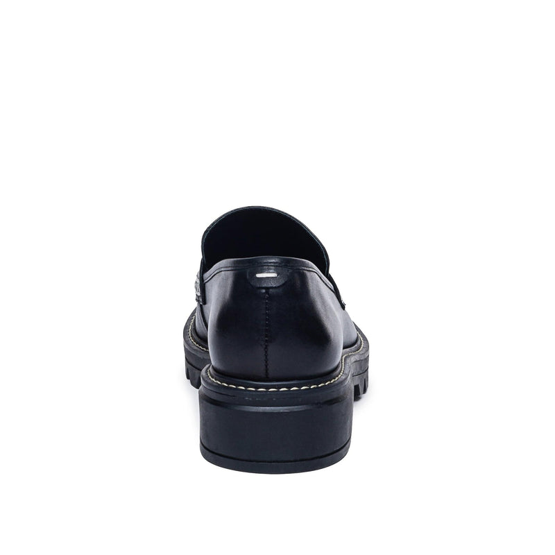 Black Bernardo Chandler Lug-Sole Women Loafers | ETE543IP