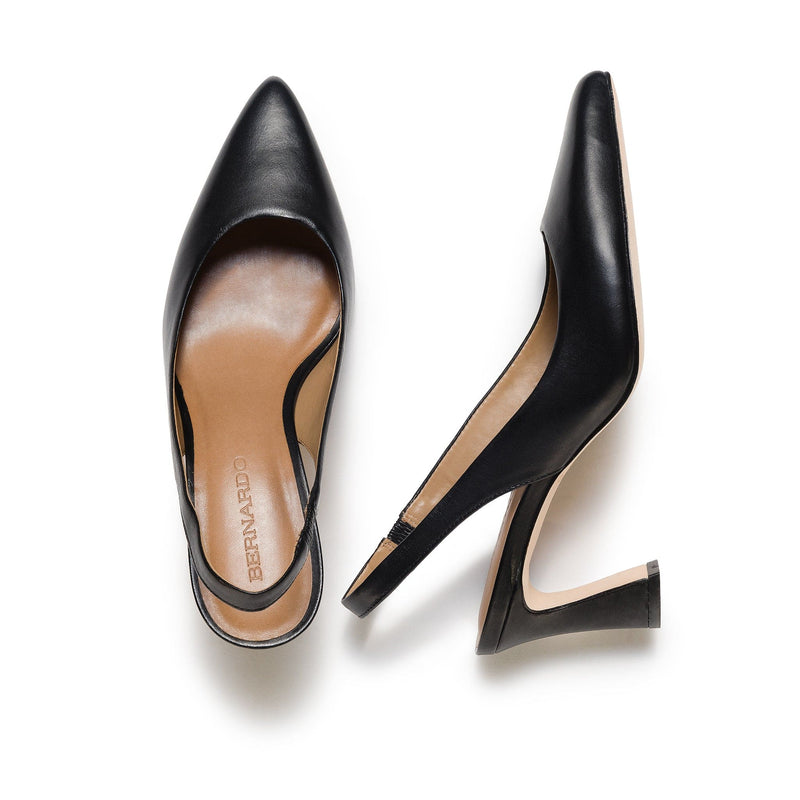 Black Bernardo Felicity Slingback Women Pumps | QJQ4132KC