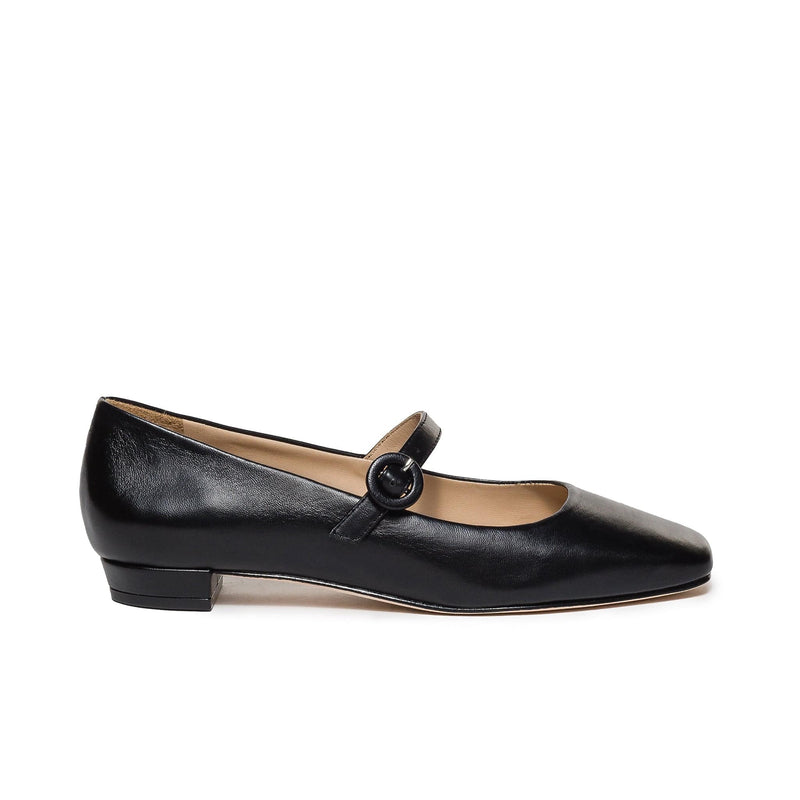 Black Bernardo Gabriela Mary Jane Women Ballet Flats | XON987MT