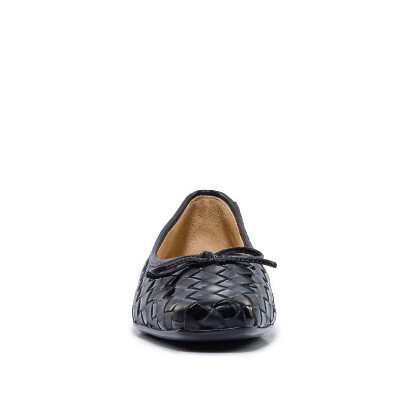 Black Bernardo Gwynn Woven Women Ballet Flats | PVE7168LM