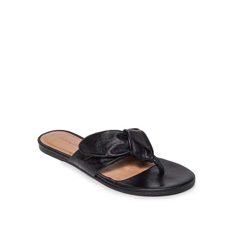 Black Bernardo Harmony Thong Women Slide Sandals | BUM3158TP