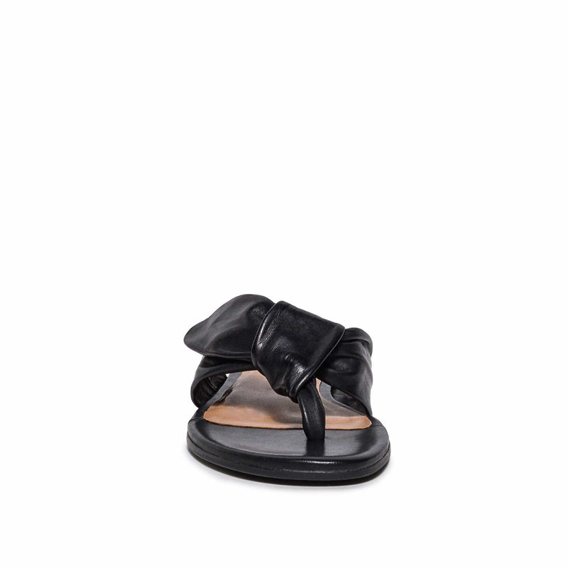 Black Bernardo Harmony Thong Women Slide Sandals | BUM3158TP