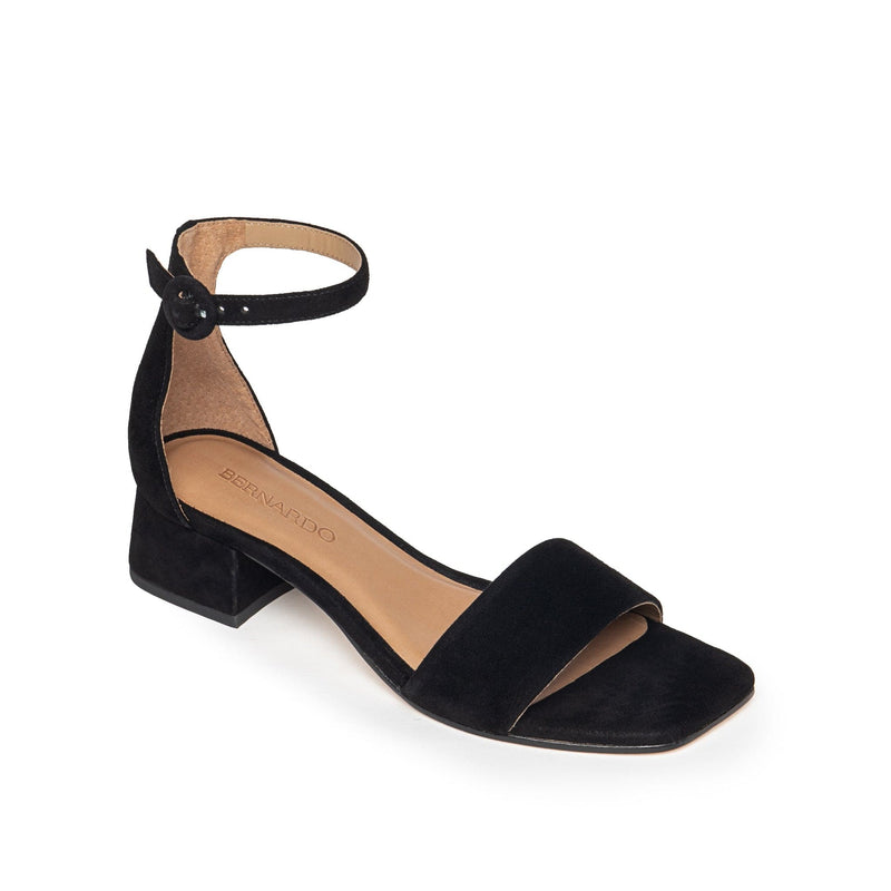 Black Bernardo Jalena Low Women Heels Sandals | ABR5057MV