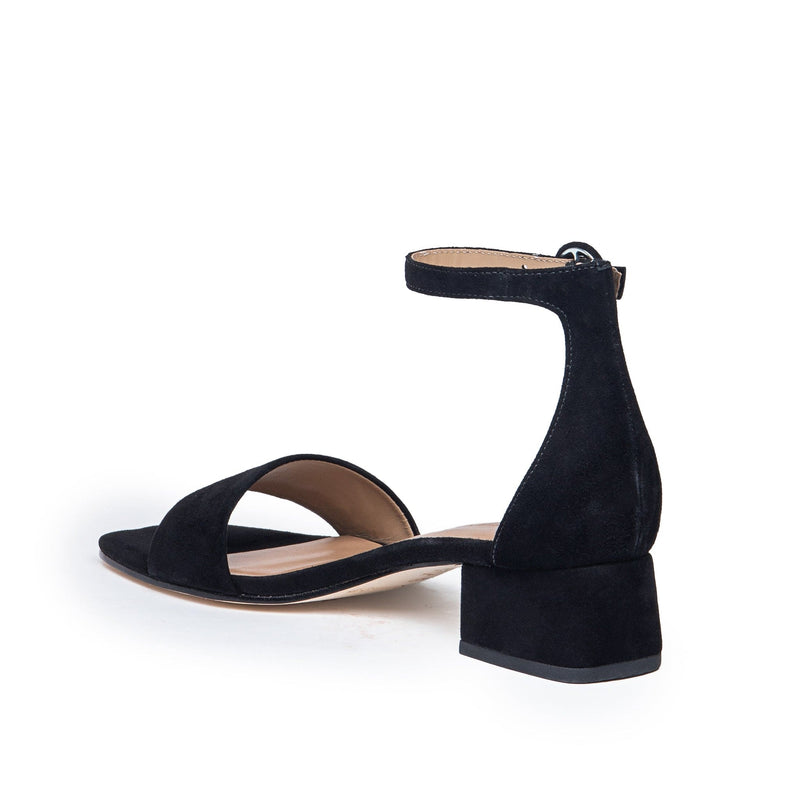 Black Bernardo Jalena Low Women Heels Sandals | ABR5057MV