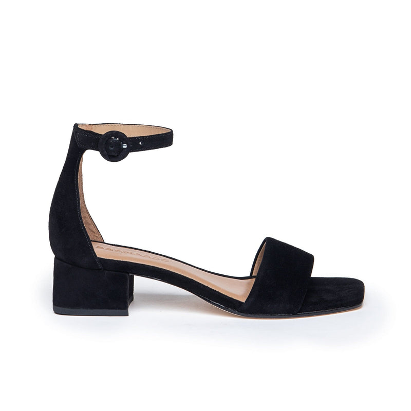 Black Bernardo Jalena Low Women Heels Sandals | ABR5057MV