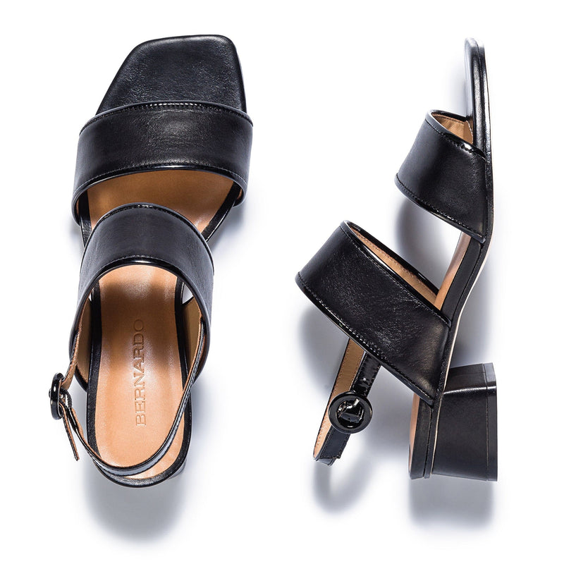 Black Bernardo Jasper Slingback Women Heels Sandals | ELF7747PT