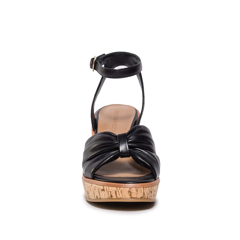 Black Bernardo Kearny Women Wedge Sandals | JCJ618PP