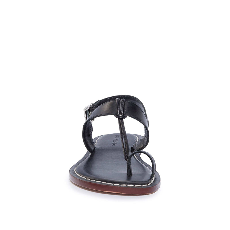 Black Bernardo Maverick 2 Toe Ring Women Flat Sandals | JMU294GT