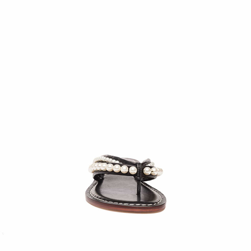 Black Bernardo Miami Pearl Women Slide Sandals | IWU2069CA