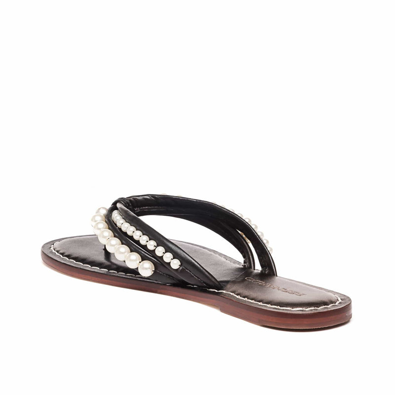 Black Bernardo Miami Pearl Women Slide Sandals | IWU2069CA