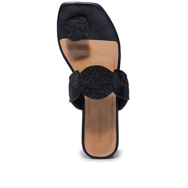 Black Bernardo Palermo Women Flat Sandals | GKW9320GF