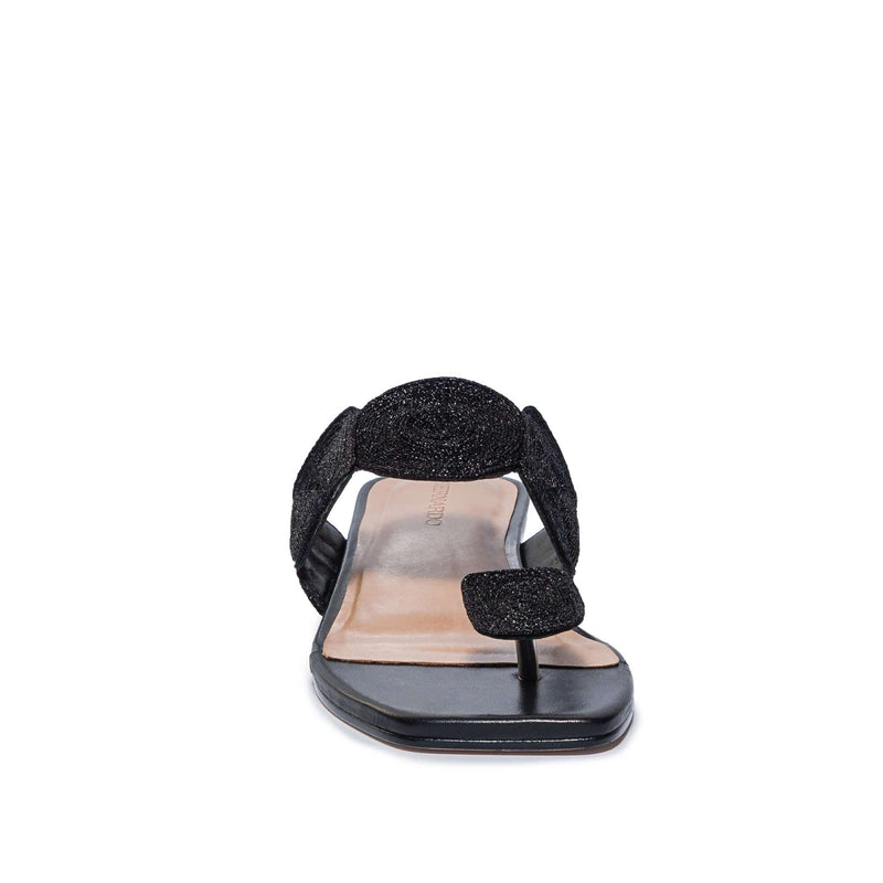 Black Bernardo Palermo Women Flat Sandals | GKW9320GF