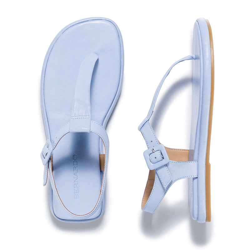 Blue Bernardo Tucson T-Strap Women Flat Sandals | PDO1532CD