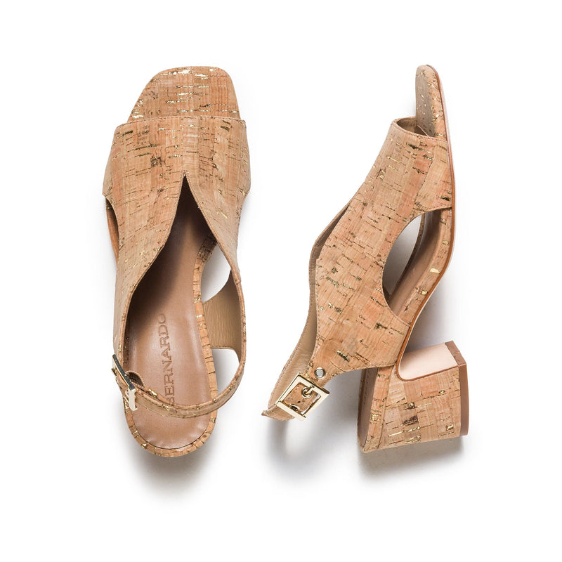 Brown Bernardo Bedford Mid Women Heels Sandals | QRZ1972QB