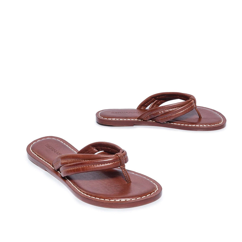 Chocolate Bernardo Miami Thong Women Slide Sandals | HEM9696HC