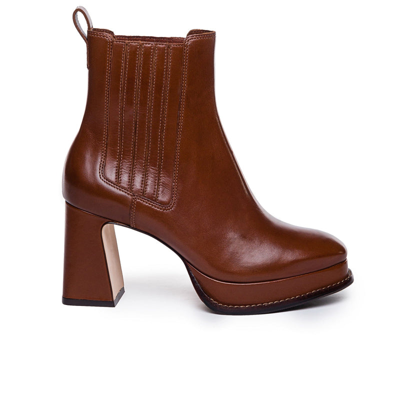 Chocolate Bernardo Nicola Women Platform Boots | DYR6455IV