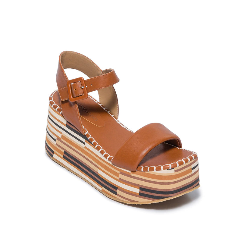 Dark Brown Bernardo Marley Women Platform Sandals | BBH988TX