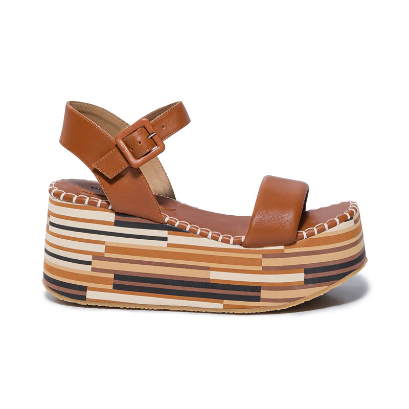 Dark Brown Bernardo Marley Women Platform Sandals | BBH988TX