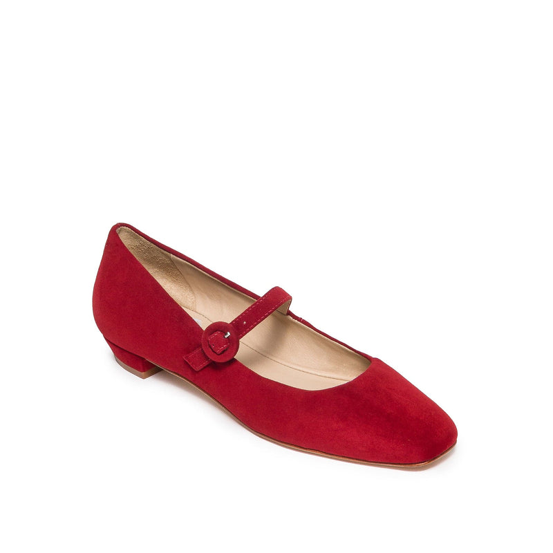 Dark Red Bernardo Gabriela Mary Jane Women Ballet Flats | ACK567XQ