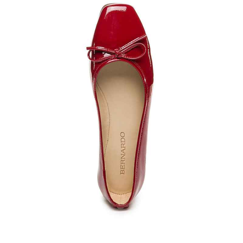 Dark Red Bernardo Gwynn Women Ballet Flats | ONG4313SI