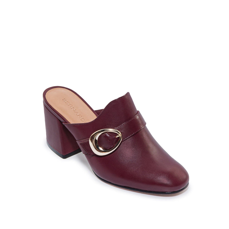 Dark Red Bernardo Natasia Women Mules | ZDH87100BK