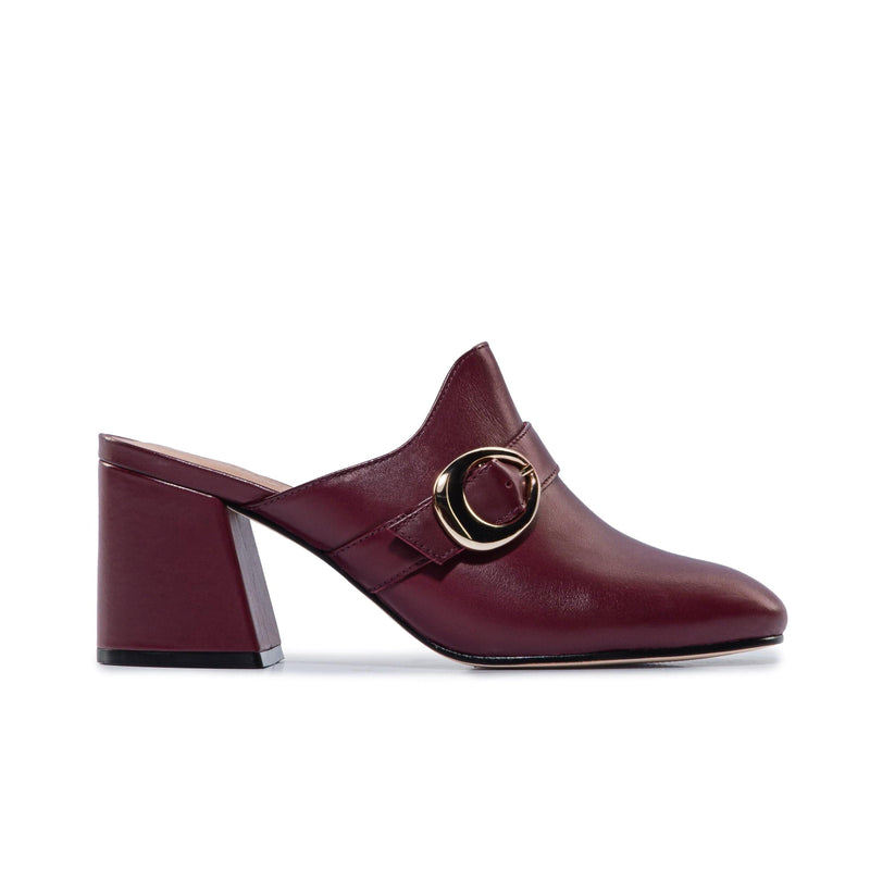 Dark Red Bernardo Natasia Women Mules | ZDH87100BK