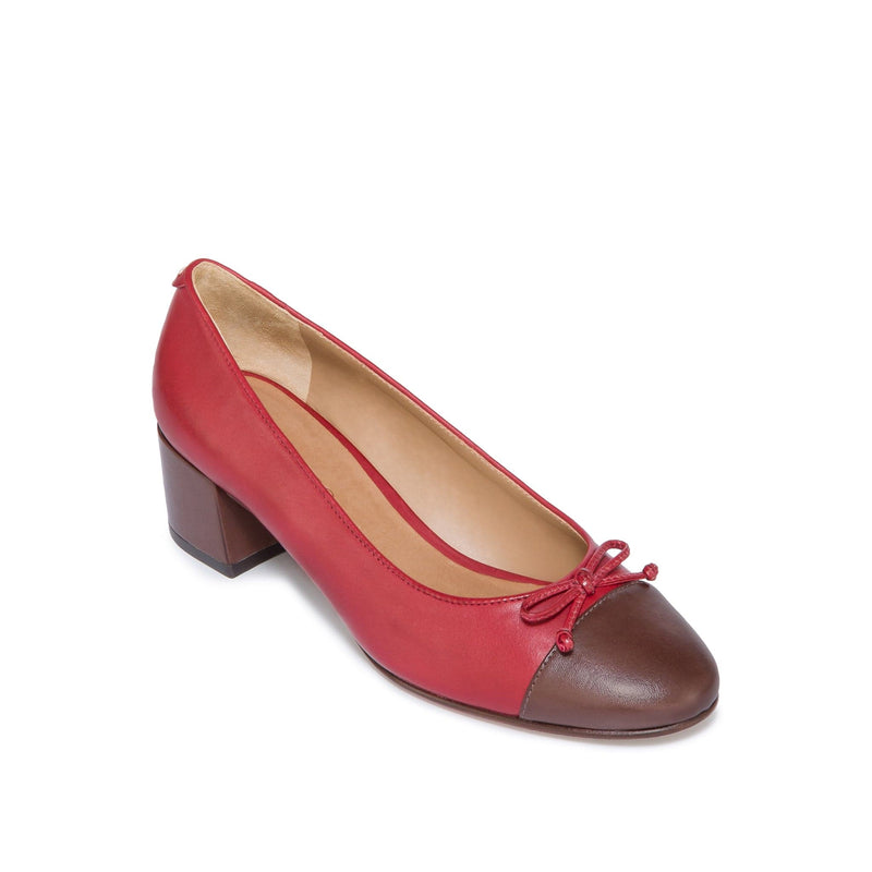 Dark Red Chocolate Bernardo Marisol Ballerina Women Pumps | SLA3087NY