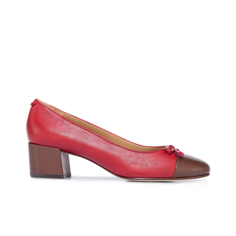 Dark Red Chocolate Bernardo Marisol Ballerina Women Pumps | SLA3087NY