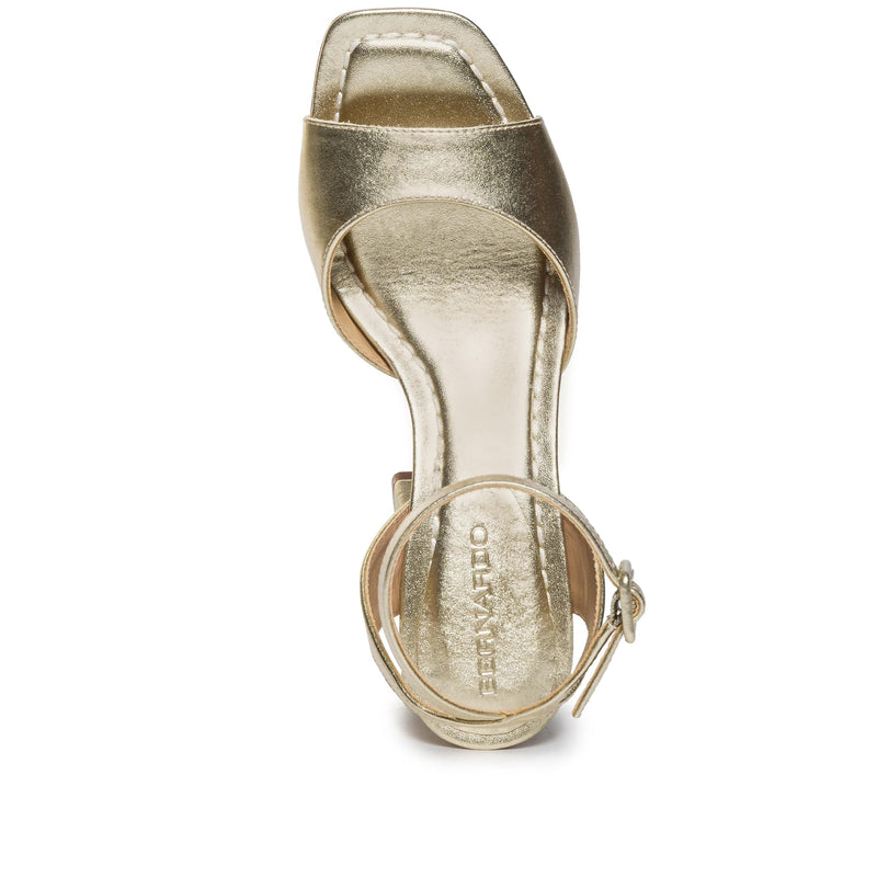 Gold Bernardo Nyack Women Heels Sandals | SGP595VJ