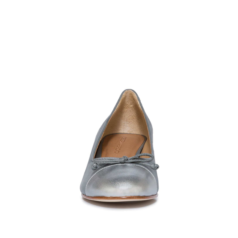 Grey Silver Bernardo Marisol Ballerina Women Pumps | SIT5235QE