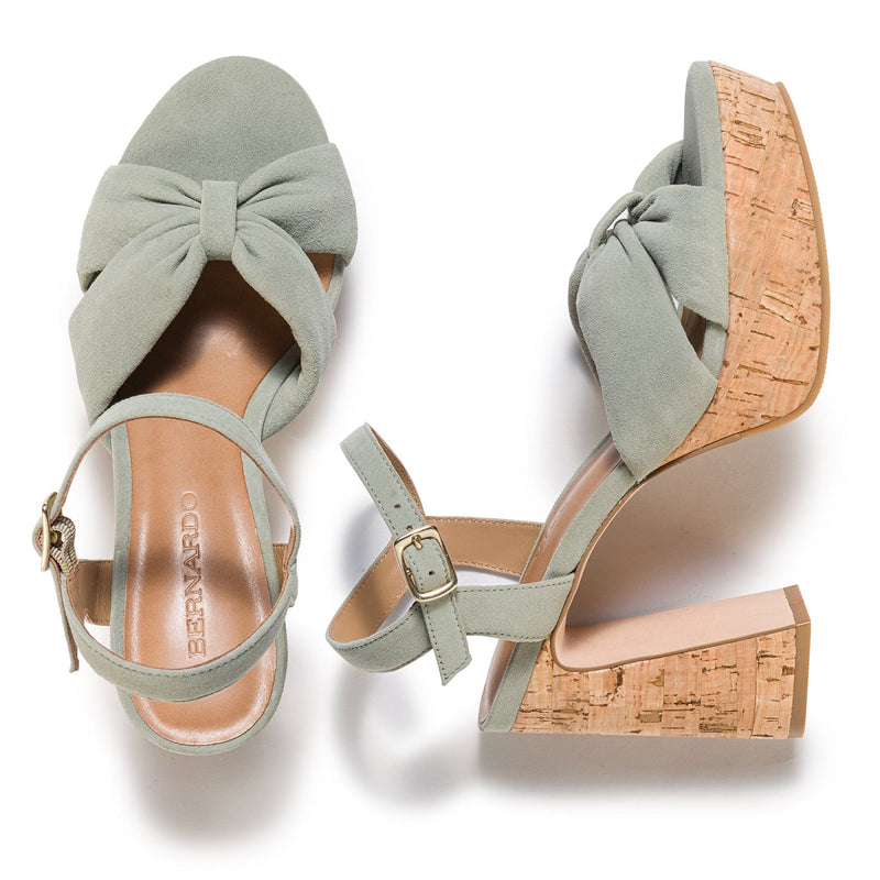 Light Green Bernardo Veronika Women Platform Sandals | SCI9883MD