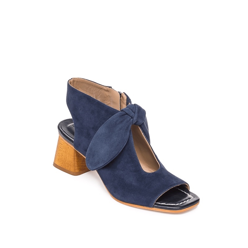 Navy Bernardo Lizzie Women Booties | ZIM9640CL