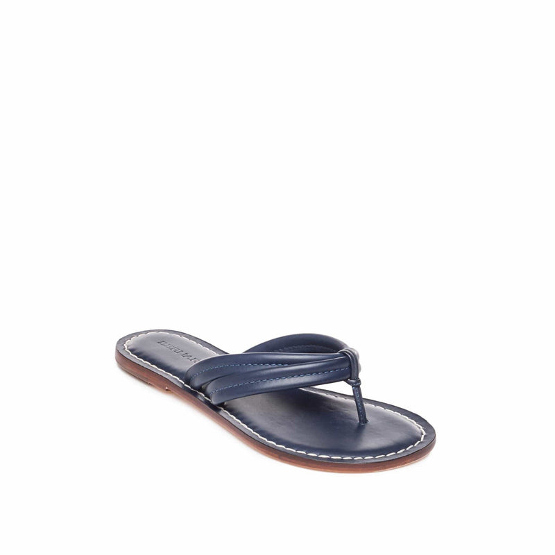 Navy Bernardo Miami Thong Women Slide Sandals | QBZ8040ZI