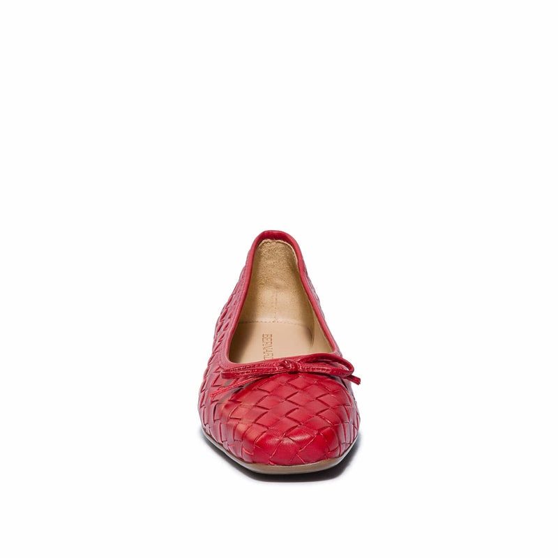 Red Bernardo Gwynn Woven Women Ballet Flats | QLG8881TP