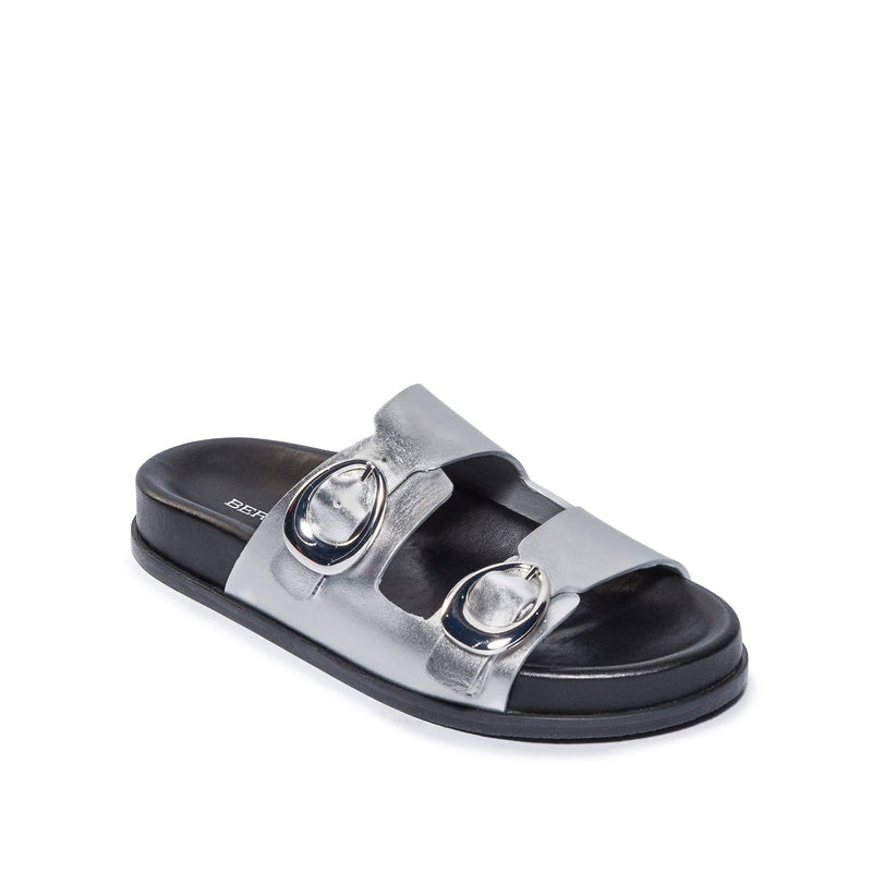 Silver Bernardo Evie Women Slide Sandals | WXN2322BA