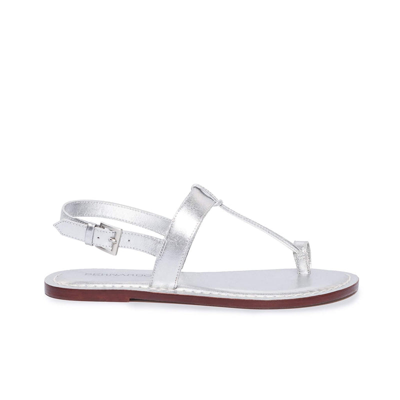 Silver Bernardo Maverick 2 Toe Ring Women Flat Sandals | TKN3062RA