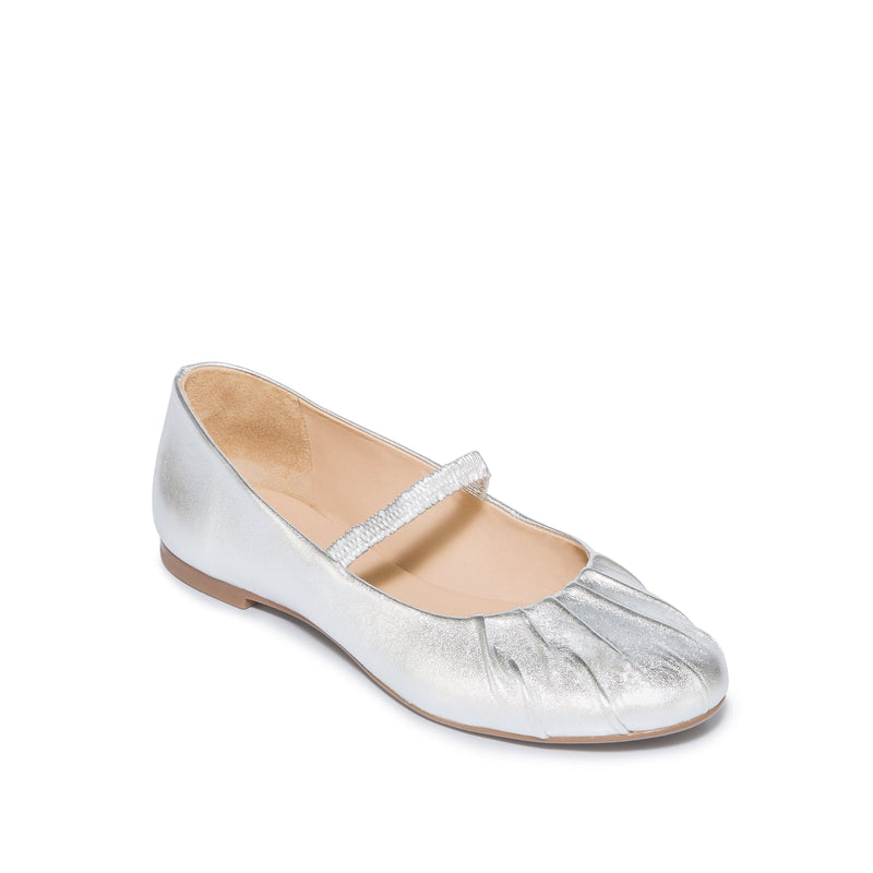 Silver Bernardo Savona Ballerina Women Ballet Flats | HXY1080UV