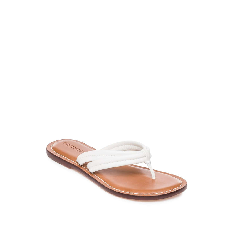 White Bernardo Miami Thong Women Slide Sandals | WVE8158RU